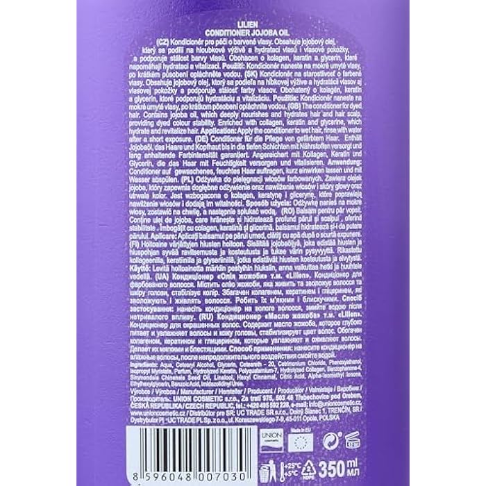Lilien Jojoba Oil Conditioner for Colored Hair 350 ml - Image 4
